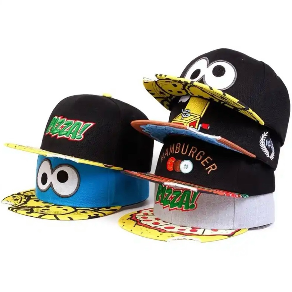 1pc of 6 different types of hat Machine Fingers Embroidery Hip-hop Casual Caps